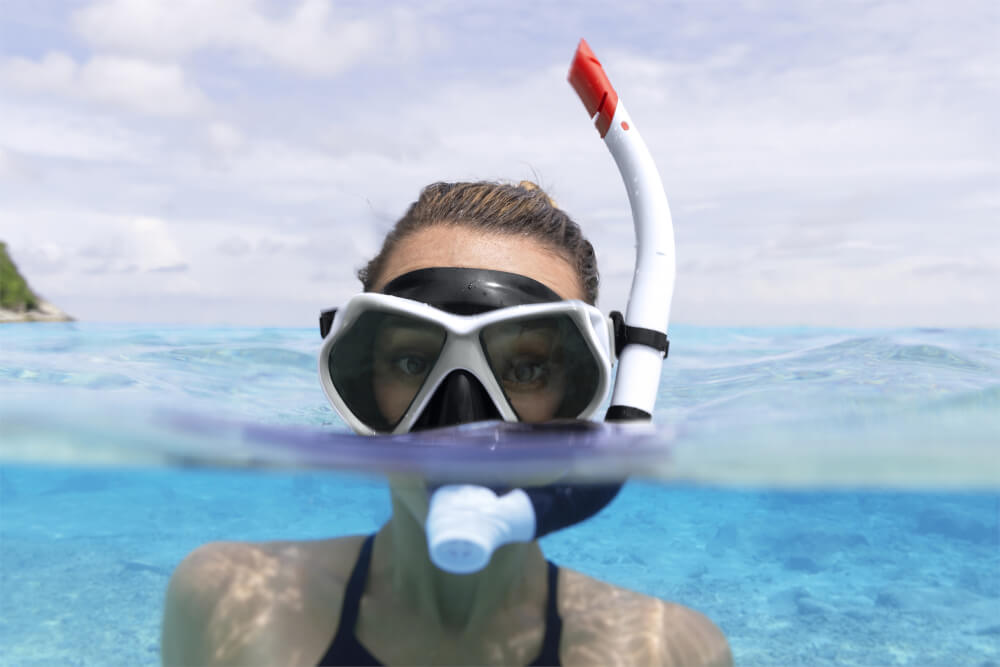 หน้ากากดำน้ำ BESTWAY ลาย DOMINATOR PRO SNORKEL MASK