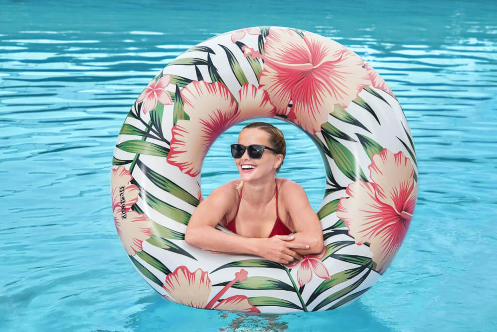 ห่วงยาง BESTWAY ขนาด 47 นิ้ว ลาย TROPICAL PALMS