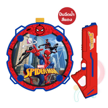 ปืนฉีดน้ำไฟฟ้า แบบแทงค์ DISNEY MARVEL ลาย SPIDERMAN สีแดง_0