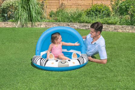 สระน้ำ BESTWAY 52559 ขนาด 97 X 66 CM SAFARI SUN SHADED KIDDIE POOL_4
