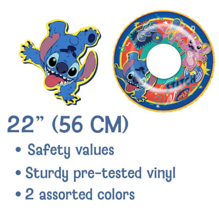 ห่วงยาง ขนาด 22 นิ้ว ลาย STITCH สีเหลือง_5