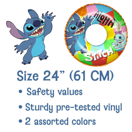 ห่วงยาง ขนาด 24 นิ้ว ลาย STITCH สีส้ม_5