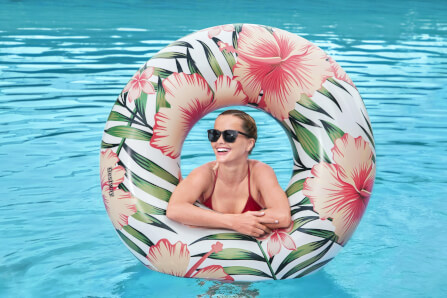 ห่วงยาง BESTWAY ขนาด 47 นิ้ว ลาย TROPICAL PALMS_5