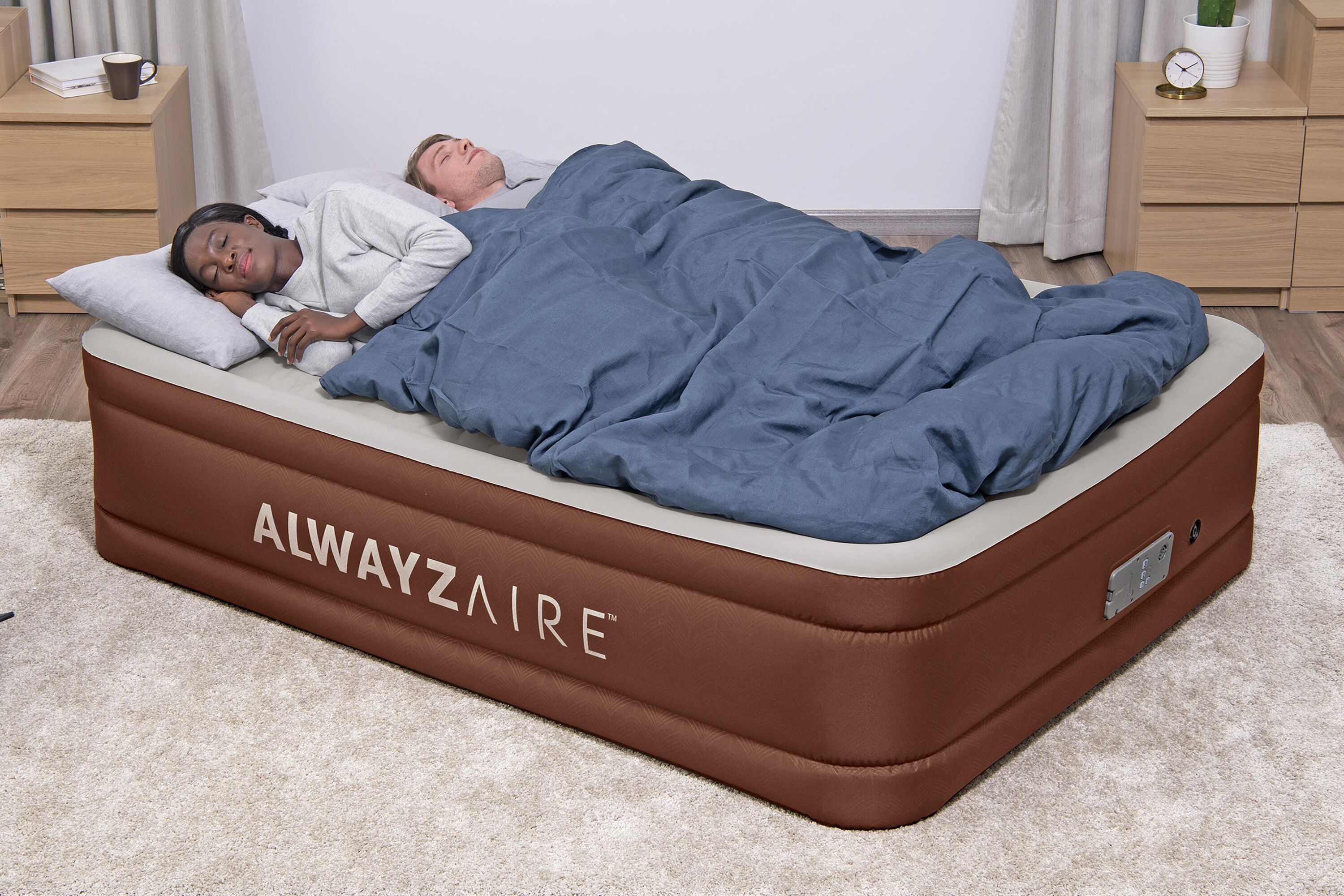 ที่นอนเป่าลม Bestway AlwayzAire Fortech Airbed Queen Built-in Comfort Pump 2.03m x 1.52m x 51cm_10