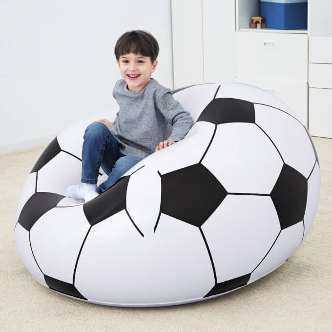 โซฟาเป่าลม  Bestway 75010 Beanless Soccer Ball ขนาด 114 x 112 x 66 ซม. 
