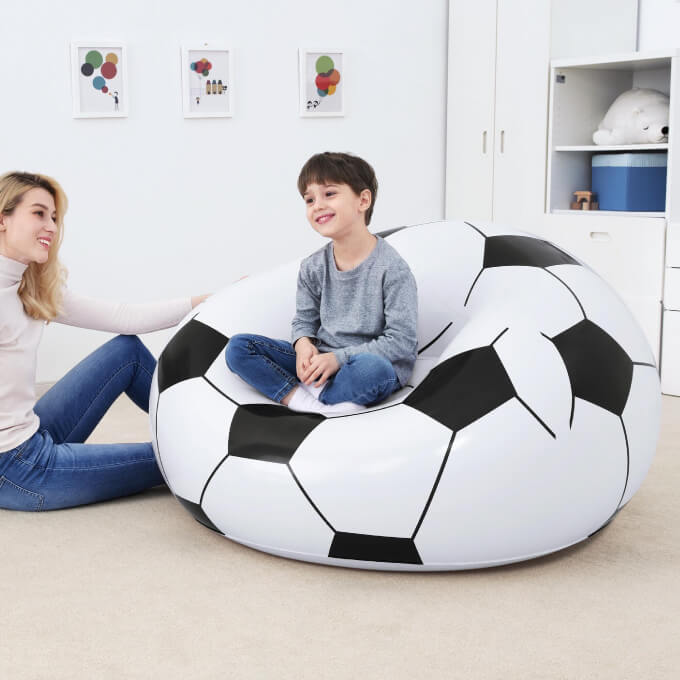 โซฟาเป่าลม  Bestway 75010 Beanless Soccer Ball ขนาด 114 x 112 x 66 ซม. 