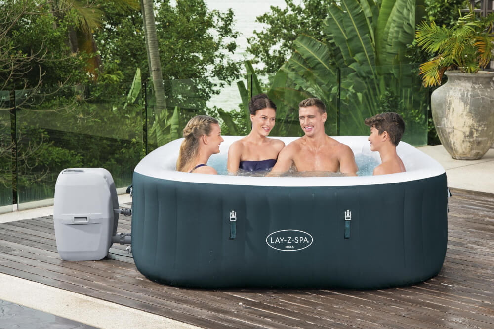 อ่างน้ำจากุซซี่ BESTWAY LAY-Z SPA Ibiza AirJet สปา ขนาด 71" x 71" x 26"