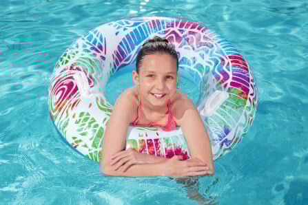 ห่วงยาง ขนาด 36 นิ้ว Bestway 36084 Summer Swirl อายุ10+ปี สีฟ้า_6