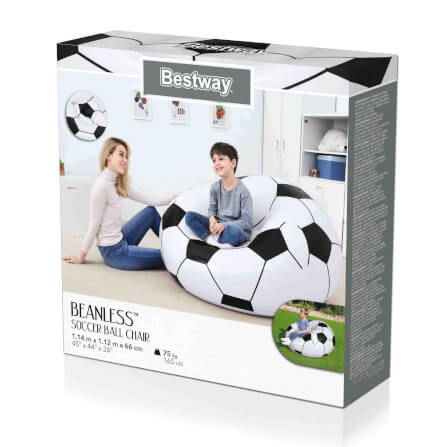 โซฟาเป่าลม  Bestway 75010 Beanless Soccer Ball ขนาด 114 x 112 x 66 ซม. _7