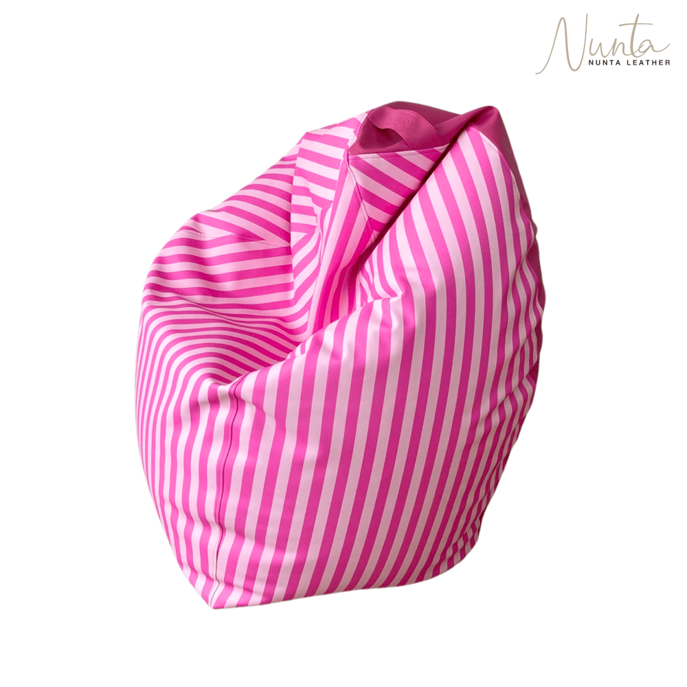 บีนแบค ทรงหยดน้ำ Nunta Leather รุ่น Sunkissed Size: M 70x70cm สีชมพูอ่อน-ชมพูเข้ม
