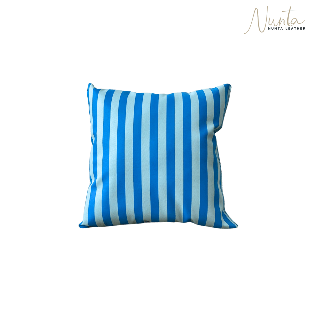 หมอนพิง Nunta Leather รุ่น Sunkissed Size: 15x15 นิ้ว สีฟ้าเข้ม-ฟ้าอ่อน