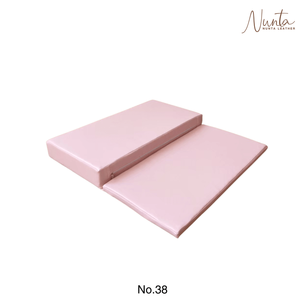 เบาะรองนั่ง พับได้ NUNTA LEATHER RISE FOLDABLE SEAT 60X60X10CM สีชมพูอ่อน_0
