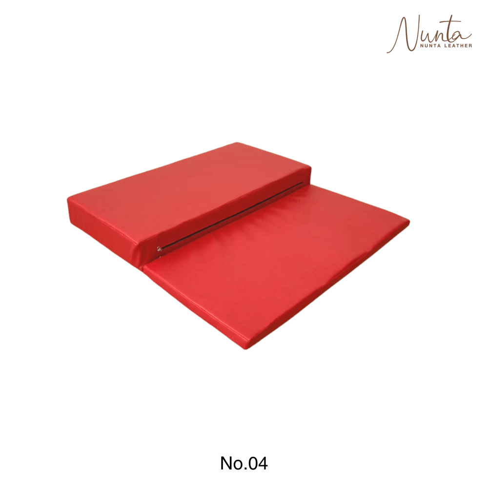 เบาะรองนั่ง พับได้ NUNTA LEATHER RISE FLODABLE SEAT 60X60X10CM สีแดง_2