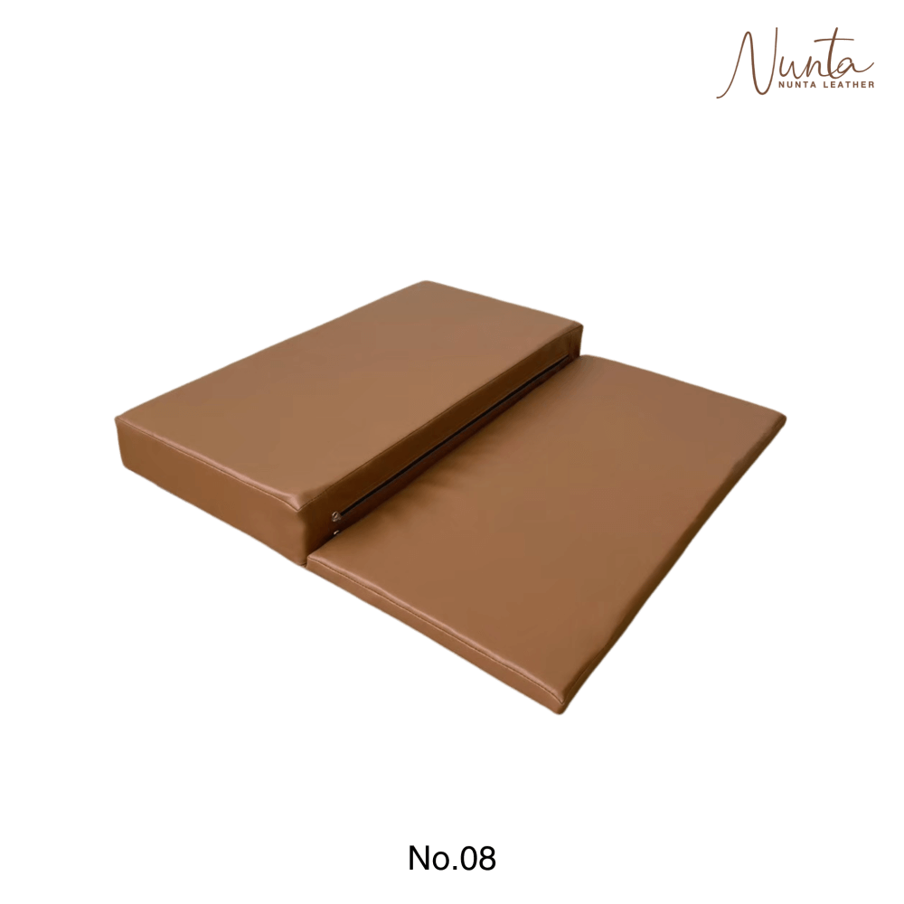 เบาะรองนั่ง พับได้ NUNTA LEATHER RISE FLODABLE SEAT 60X60X10CM สีแทน_2