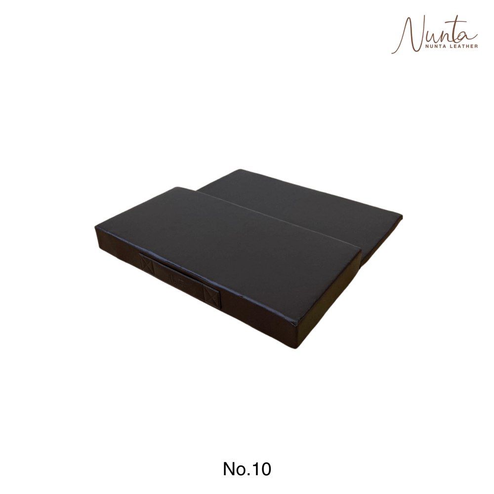 เบาะรองนั่ง พับได้ NUNTA LEATHER RISE FLODABLE SEAT 60X60X10CM สีน้ำตาลเข้ม_2