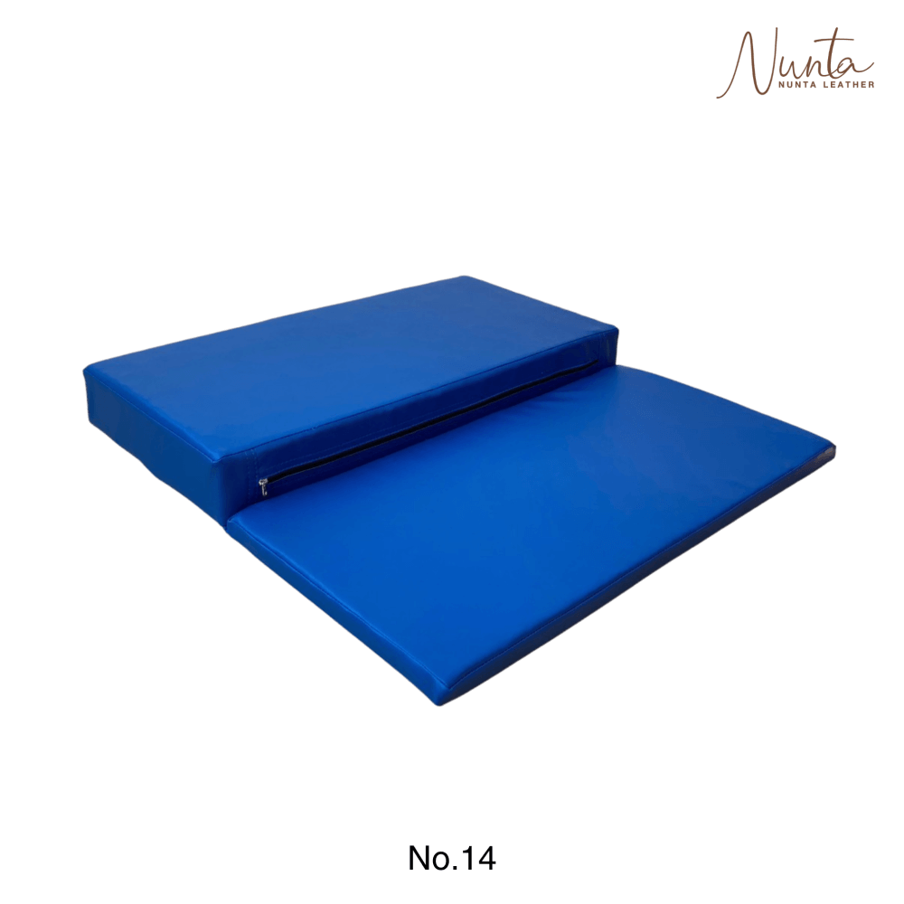 เบาะรองนั่ง พับได้ NUNTA LEATHER RISE FLODABLE SEAT 60X60X10CM สีน้ำเงิน_2