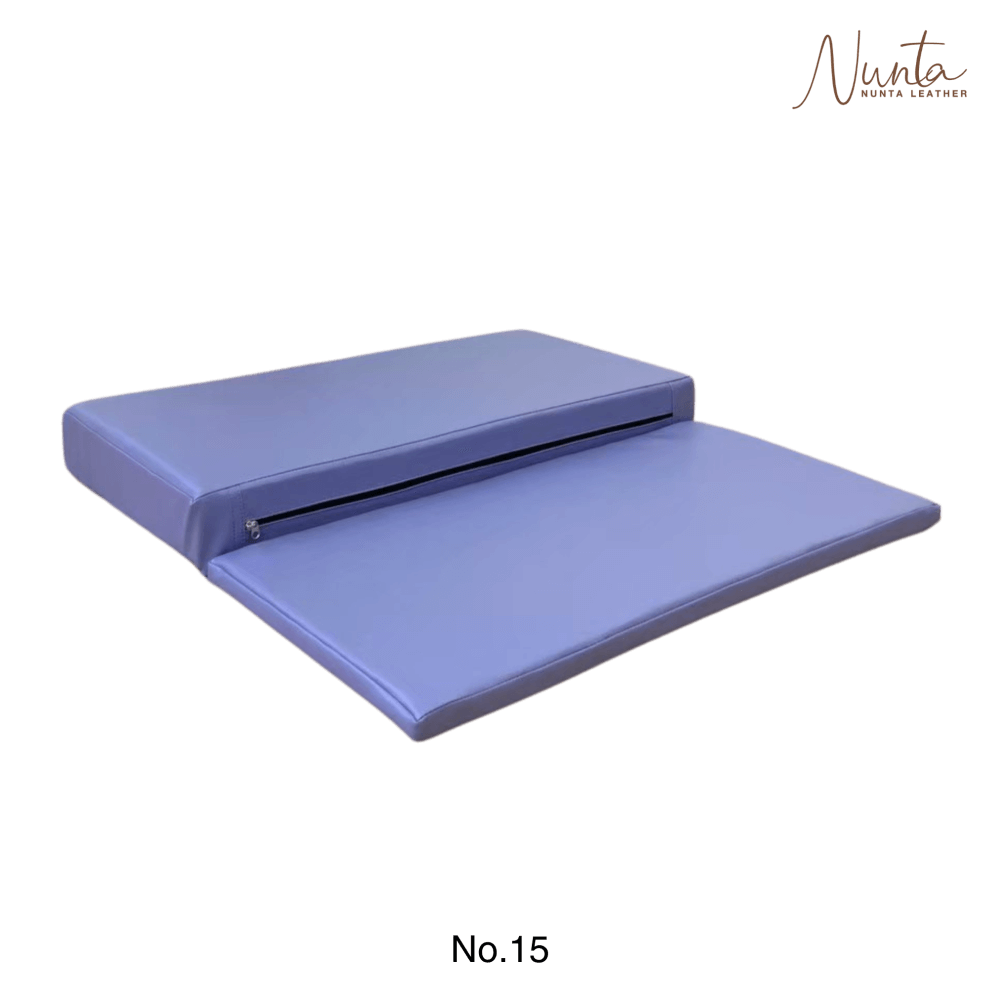 เบาะรองนั่ง พับได้ NUNTA LEATHER RISE FLODABLE SEAT 60X60X10CM สีม่วงอ่อน_2