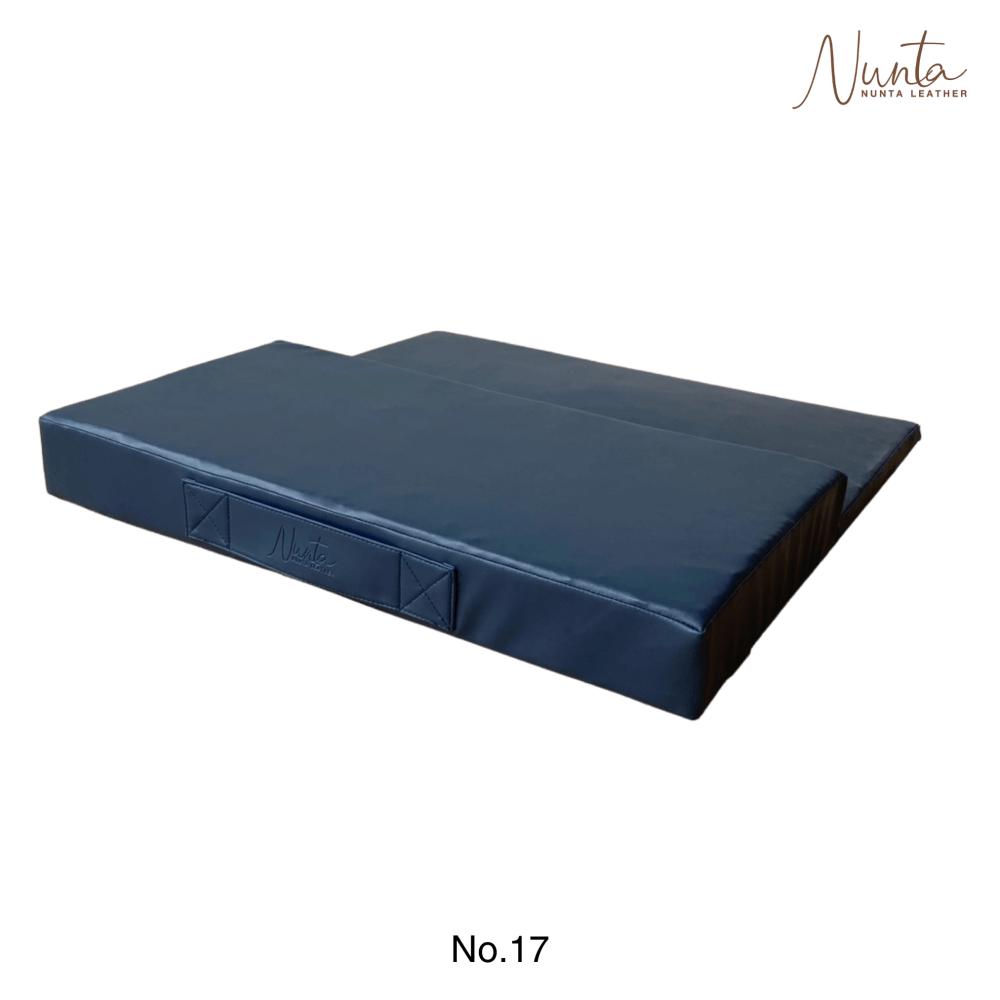 เบาะรองนั่ง พับได้ NUNTA LEATHER RISE FLODABLE SEAT 60X60X10CM สีกรม_2