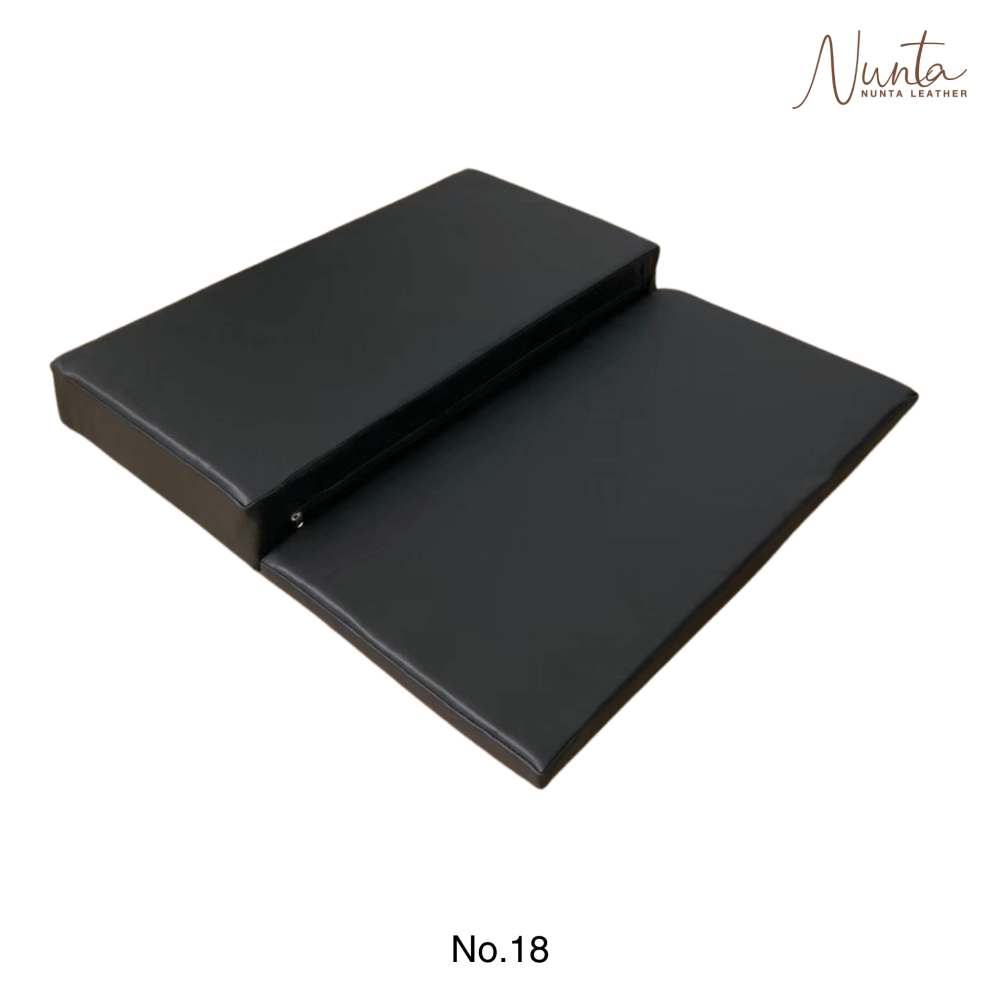 เบาะรองนั่ง พับได้ NUNTA LEATHER RISE FLODABLE SEAT 60X60X10CM สีดำ