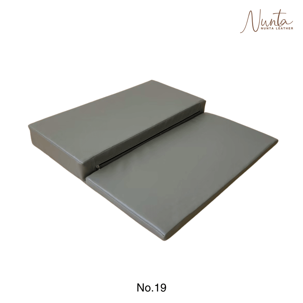 เบาะรองนั่ง พับได้ NUNTA LEATHER RISE FLODABLE SEAT 60X60X10CM สีเทา_2