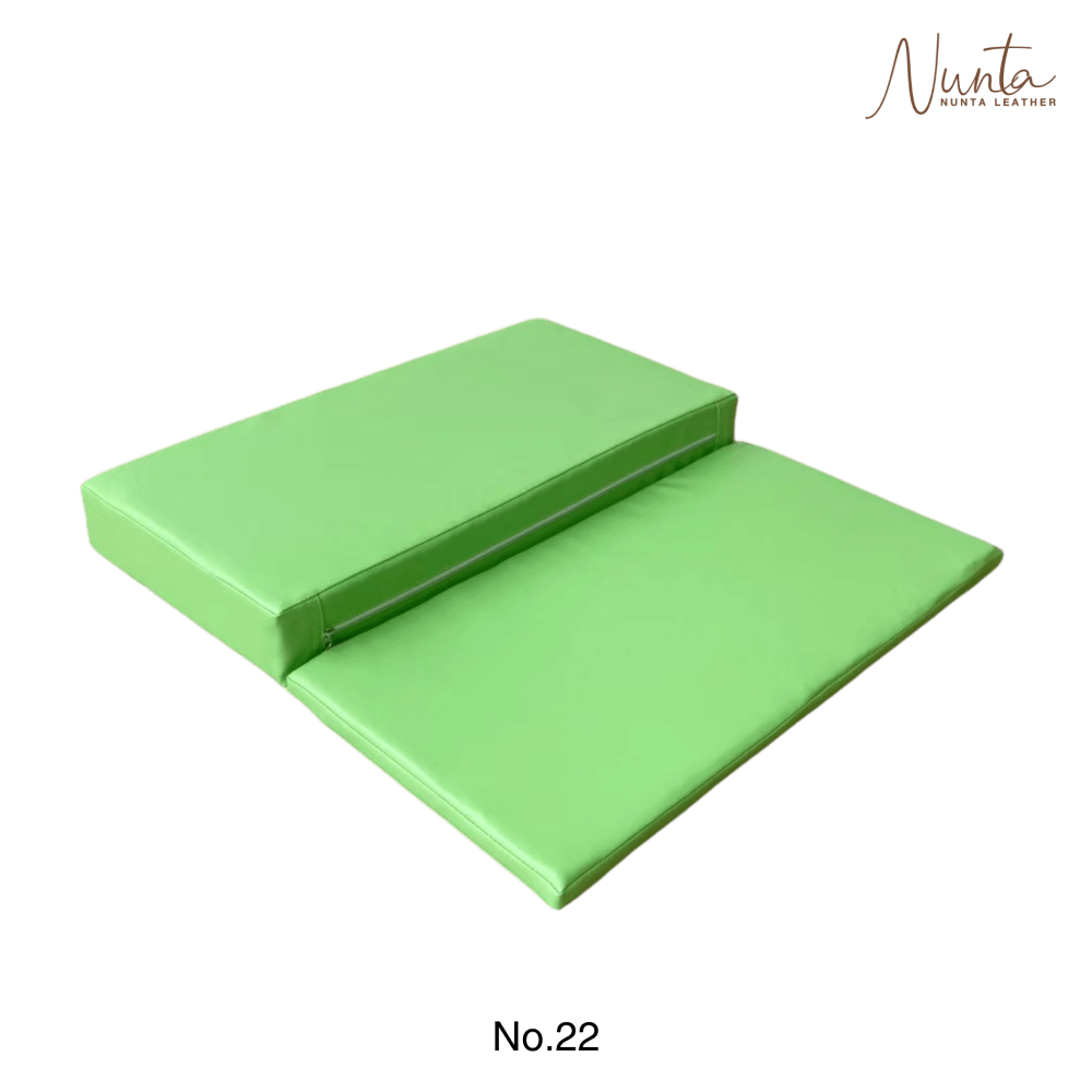 เบาะรองนั่ง พับได้ NUNTA LEATHER RISE FLODABLE SEAT 60X60X10CM สีเขียวอ่อน_2