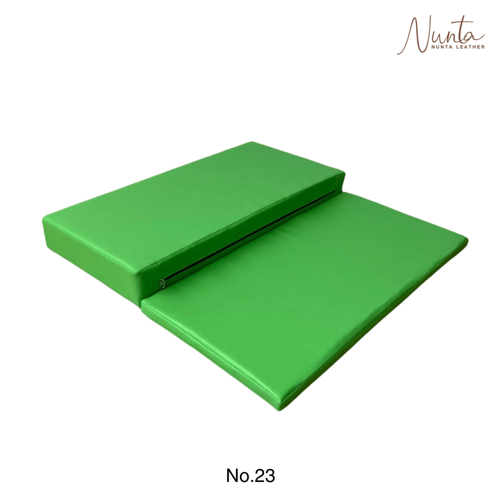 เบาะรองนั่ง พับได้ NUNTA LEATHER RISE FLODABLE SEAT 60X60X10CM สีเขียว_2