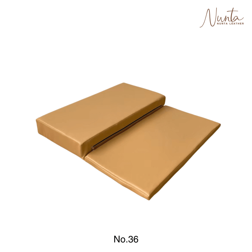 เบาะรองนั่ง พับได้ NUNTA LEATHER RISE FOLDABLE SEAT 60X60X10CM สีเบจ_2