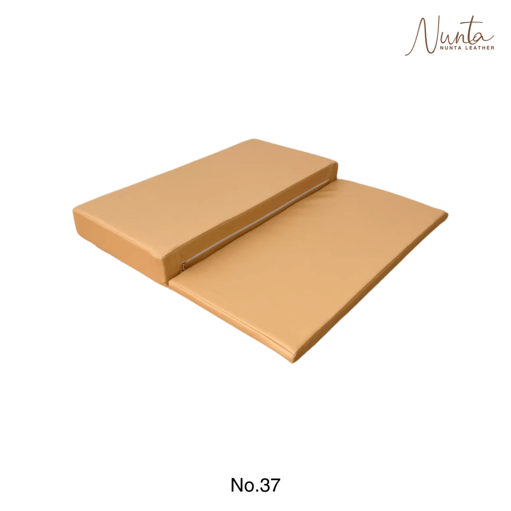 เบาะรองนั่ง พับได้ NUNTA LEATHER RISE FOLDABLE SEAT 60X60X10CM สีชานม_2