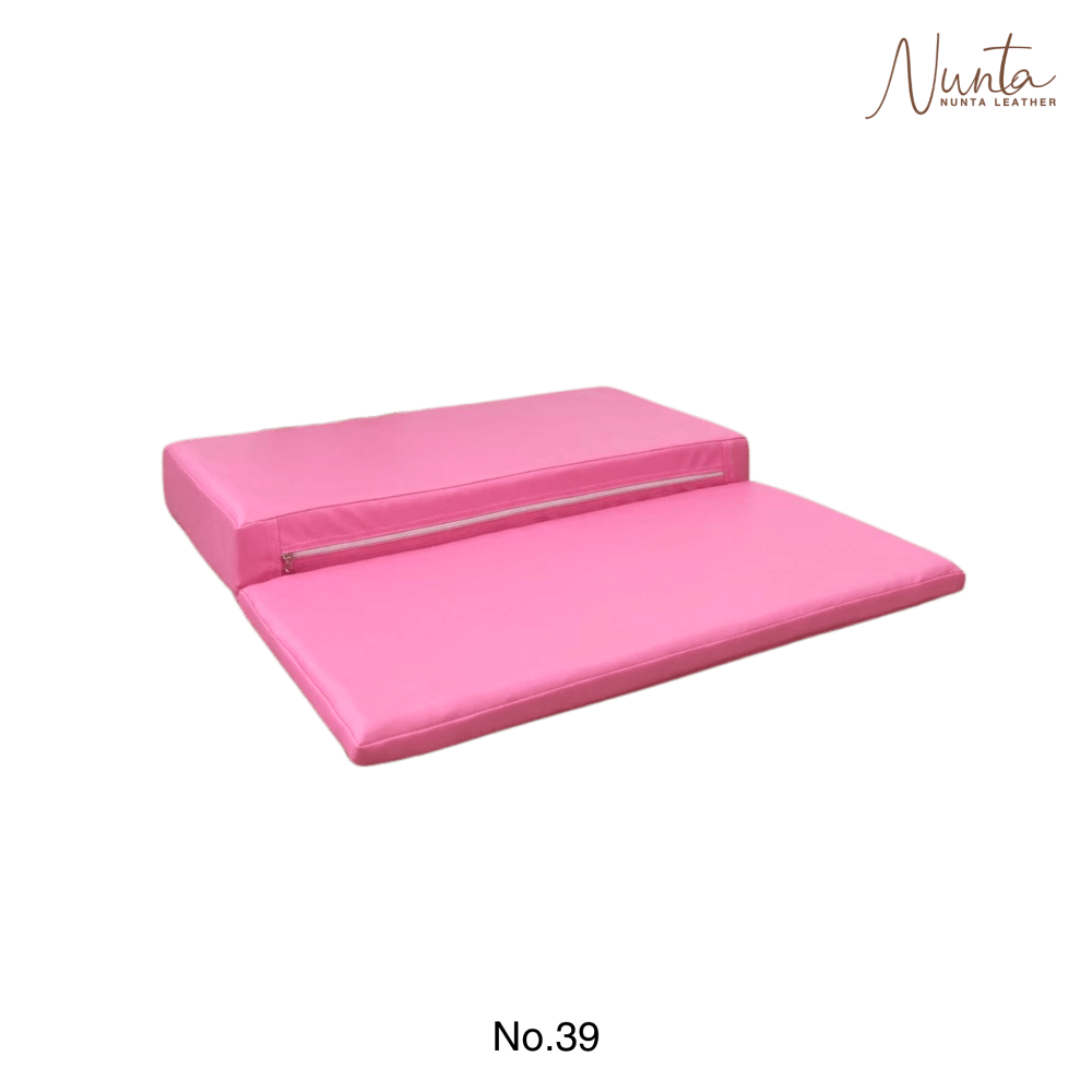 เบาะรองนั่ง พับได้ NUNTA LEATHER RISE FOLDABLE SEAT 60X60X10CM สีชมพู_2