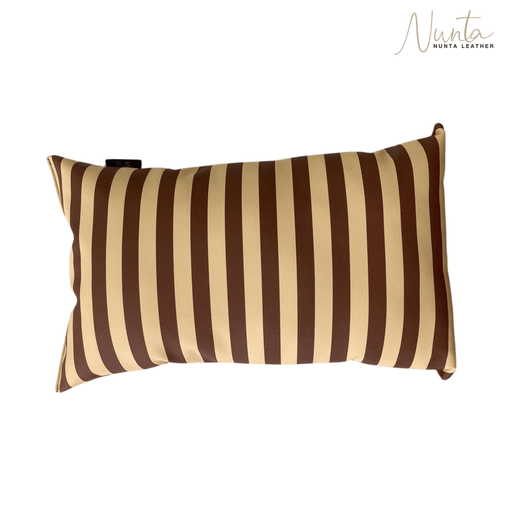 หมอนพิง Nunta Leather รุ่น Sunkissed Size: 18x10 นิ้ว สีครีม-ตาล