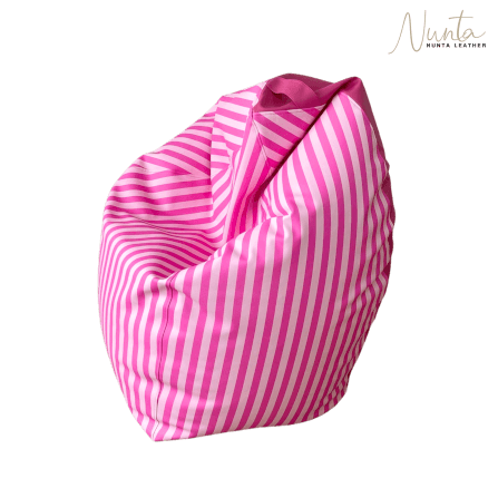 บีนแบค ทรงหยดน้ำ Nunta Leather รุ่น Sunkissed Size: XL 110x110cm สีชมพูอ่อน-ชมพูเข้ม_0