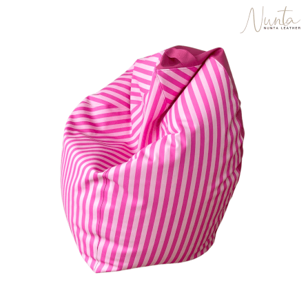 บีนแบค ทรงหยดน้ำ Nunta Leather รุ่น Sunkissed Size: M 70x70cm สีชมพูอ่อน-ชมพูเข้ม_0