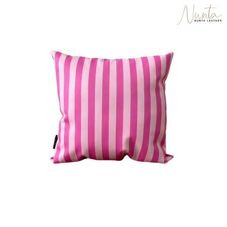 หมอนพิง Nunta Leather รุ่น Sunkissed Size: 15x15 นิ้ว สีชมพูอ่อน-ชมพูเข้ม