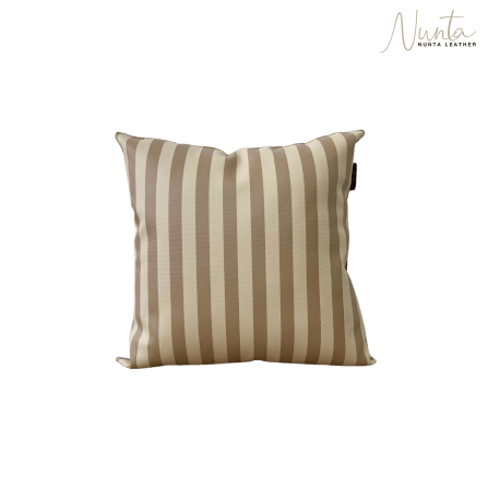 หมอนพิง Nunta Leather รุ่น Sunkissed Size: 15x15 นิ้ว สีกาแฟ-กาแฟอ่อน