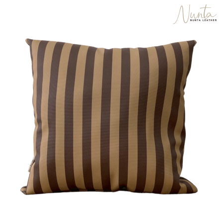 หมอนพิง Nunta Leather รุ่น Sunkissed Size: 20x20 นิ้ว สีน้ำตาลเข้ม-น้ำตาล_0