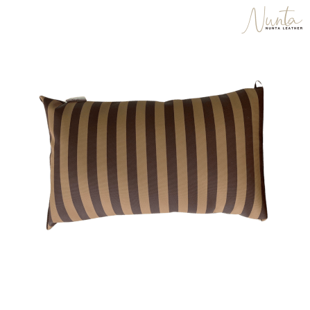 หมอนพิง Nunta Leather รุ่น Sunkissed Size: 18x10 นิ้ว สีน้ำตาลเข้ม-น้ำตาล_0