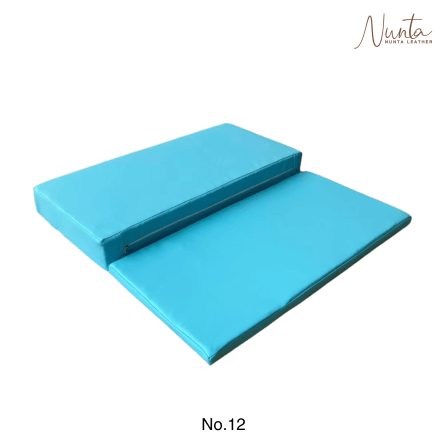 เบาะรองนั่ง พับได้ NUNTA LEATHER RISE FLODABLE SEAT 60X60X10CM สีเบบี้ บลู_0
