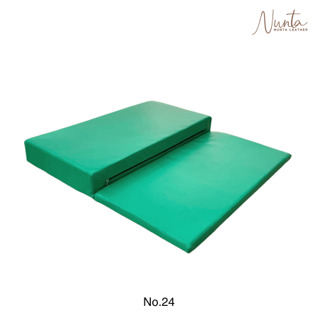 เบาะรองนั่ง พับได้ NUNTA LEATHER RISE FLODABLE SEAT 60X60X10CM สีเขียวเข้ม_0