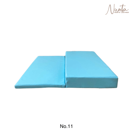 เบาะรองนั่ง พับได้ NUNTA LEATHER RISE FLODABLE SEAT 60X60X10CM สีฟ้าอ่อน_2