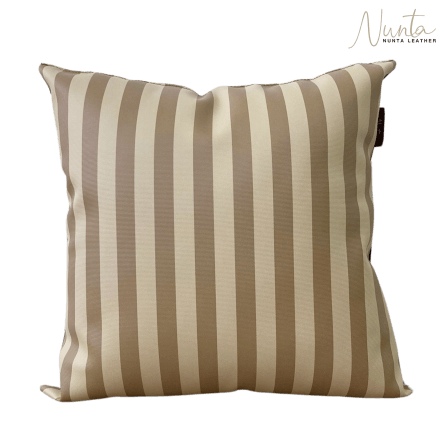 หมอนพิง Nunta Leather รุ่น Sunkissed Size: 20x20 นิ้ว สีกาแฟ-กาแฟอ่อน_4