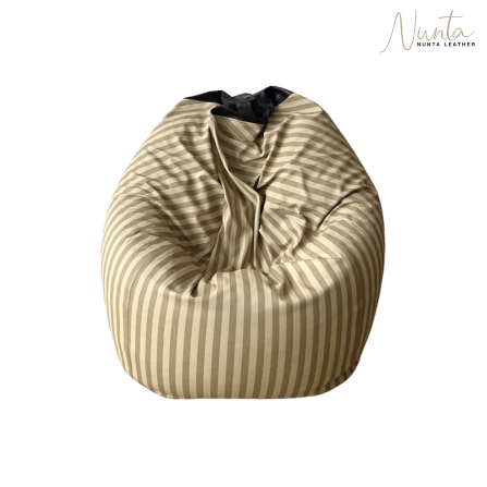 บีนแบค ทรงหยดน้ำ Nunta Leather รุ่น Sunkissed Size: M 70x70cm สีกาแฟ-กาแฟอ่อน_6