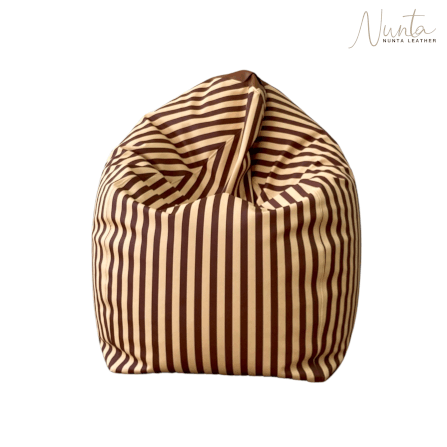 บีนแบค ทรงหยดน้ำ Nunta Leather รุ่น Sunkissed Size: M 70x70cm สีครีม-แทน_6