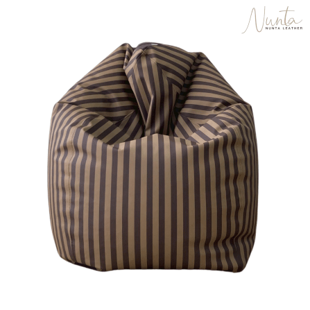 บีนแบค ทรงหยดน้ำ Nunta Leather รุ่น Sunkissed Size: L 90x90cm สีน้ำตาลเข้ม-น้ำตาล_7
