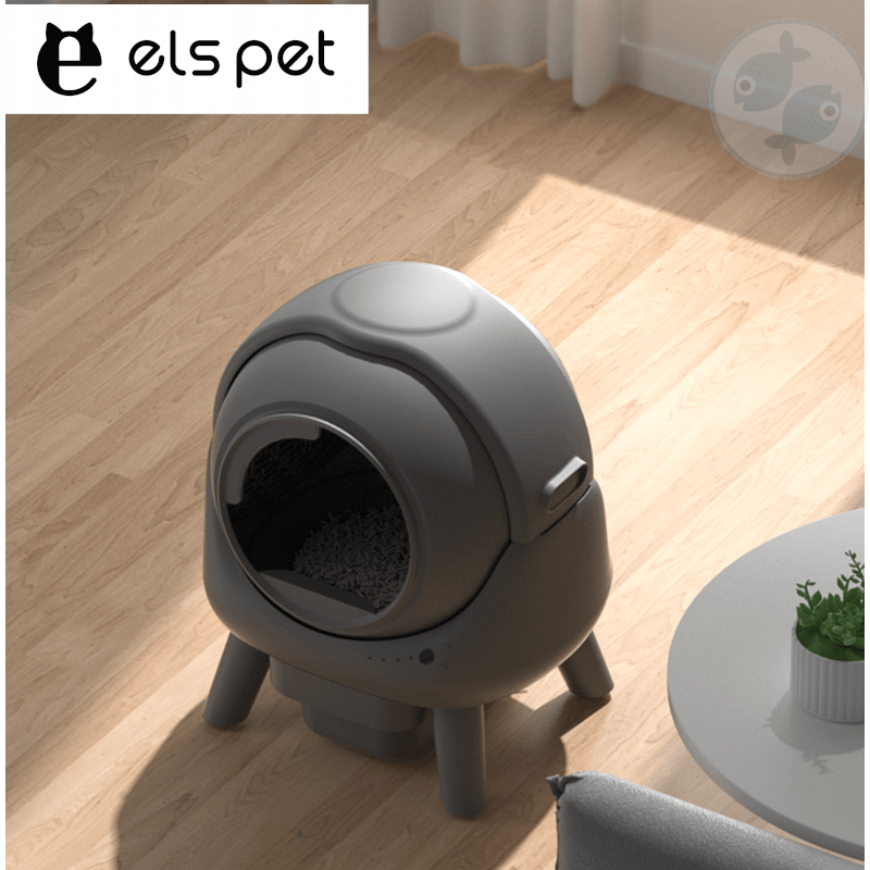 ห้องน้ำแมวอัตโนมัติ ELSPET รุ่น ORBITIE สีเทา_8