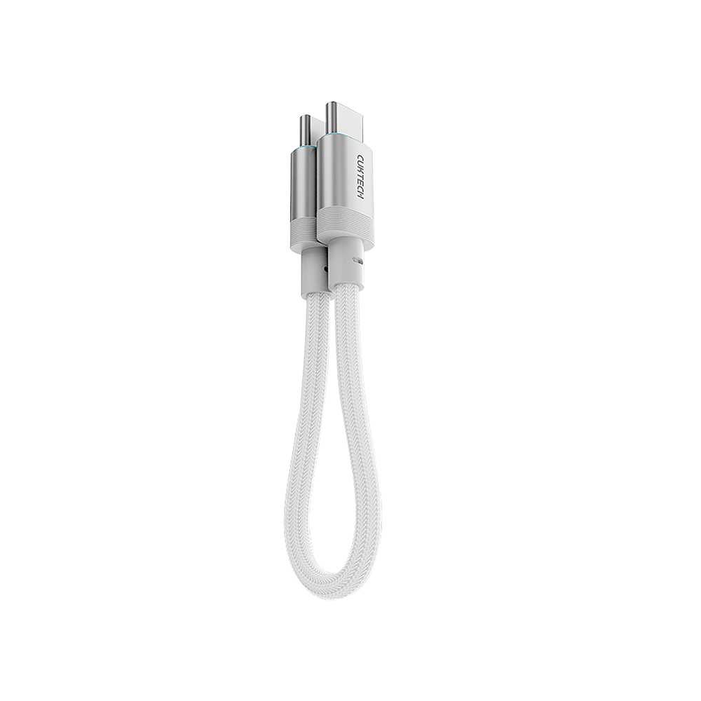 สายชาร์จเร็ว CUKTECH รุ่น CTC615S 6A 240W USB-C ยาว 15 ซม. สีขาว (รองรับการชาร์จ PD3.1)_0
