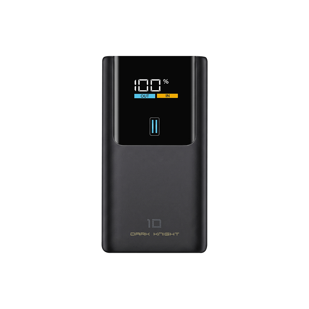 แบตเตอรี่สำรอง CUKTECH PB1055 10000MAH สีดำ พกพาง่ายมีสายคล้อง มาตรฐาน CCC จ่ายไฟรวมกันได้สูงถึง 55W