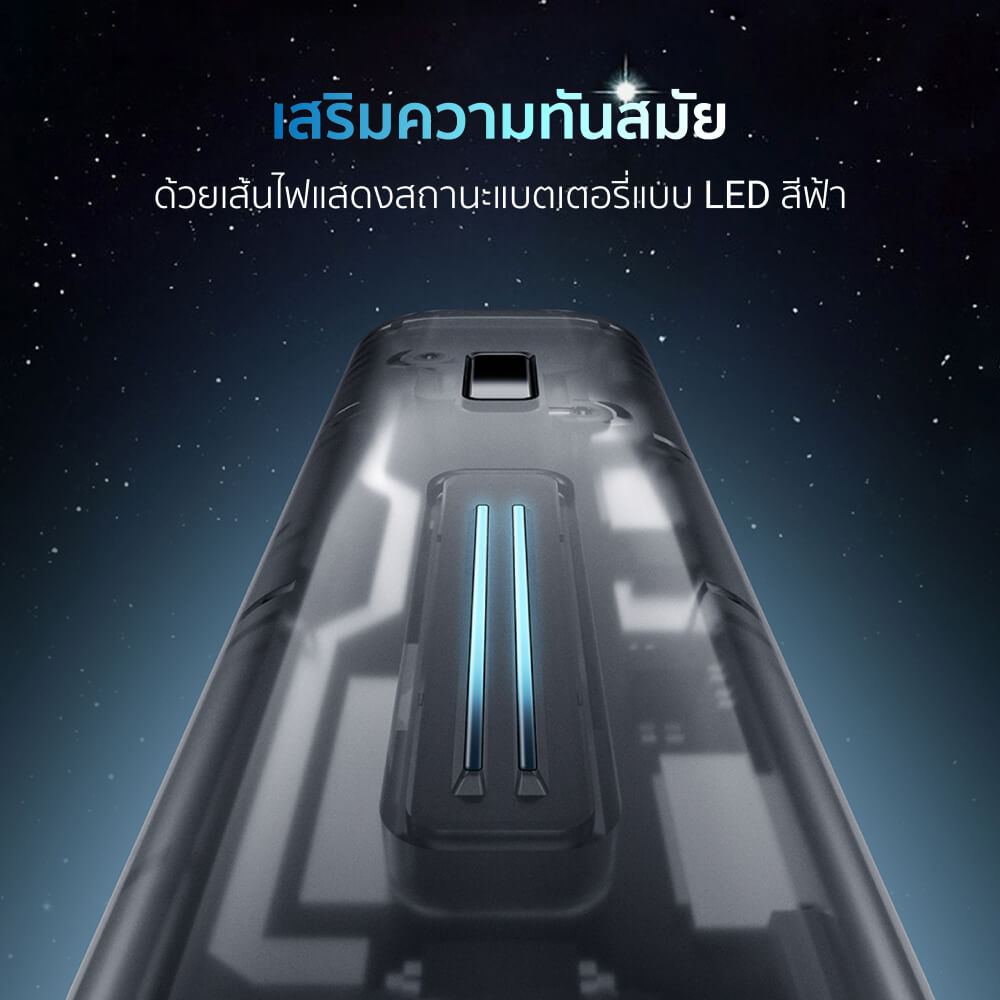 แบตเตอรี่สำรอง CUKTECH AURA PB100S 10000 MAH สีชมพู จ่ายไฟสูงสุด 33W มาตรฐาน CCC_4