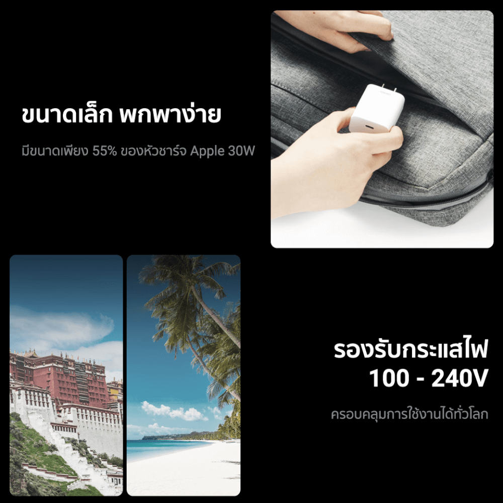 หัวชาร์จเร็ว CUKTECH A18C 30W สีขาว TYPE-C  (รองรับเทคโนโลยี PD3.0)_9
