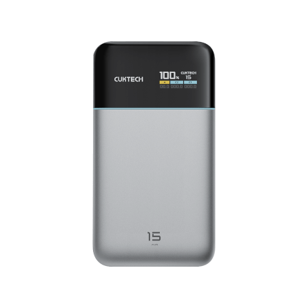 แบตสำรอง CUKTECH PB150S สีเทา ความจุ 15000MAH 100W MAX มาตรฐาน CCC รองรับจ่ายไฟ PD,PPS,QC,MI_0