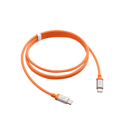 สายชาร์จเร็ว CUKTECH รุ่น CTC615W 6A 240W USB-C ยาว 1.5 ม. สีส้ม (รองรับการชาร์จ PD3.1)_0
